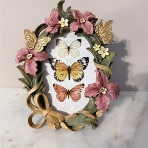 Floral Butterfly 3d  Picture Frame